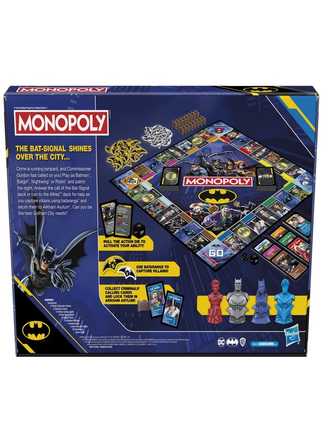 HASBRO - GAMING Monopoly Batman Edition Board Game | Monopoly Game for Batman Fans | Ages 8 and Up | 2 to 4 Players | Family Games | Strategy Games for Kids and Adults - Image 2
